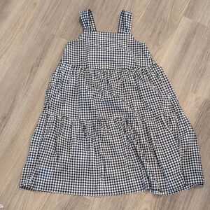 Uniqlo Black and White Checkered Top